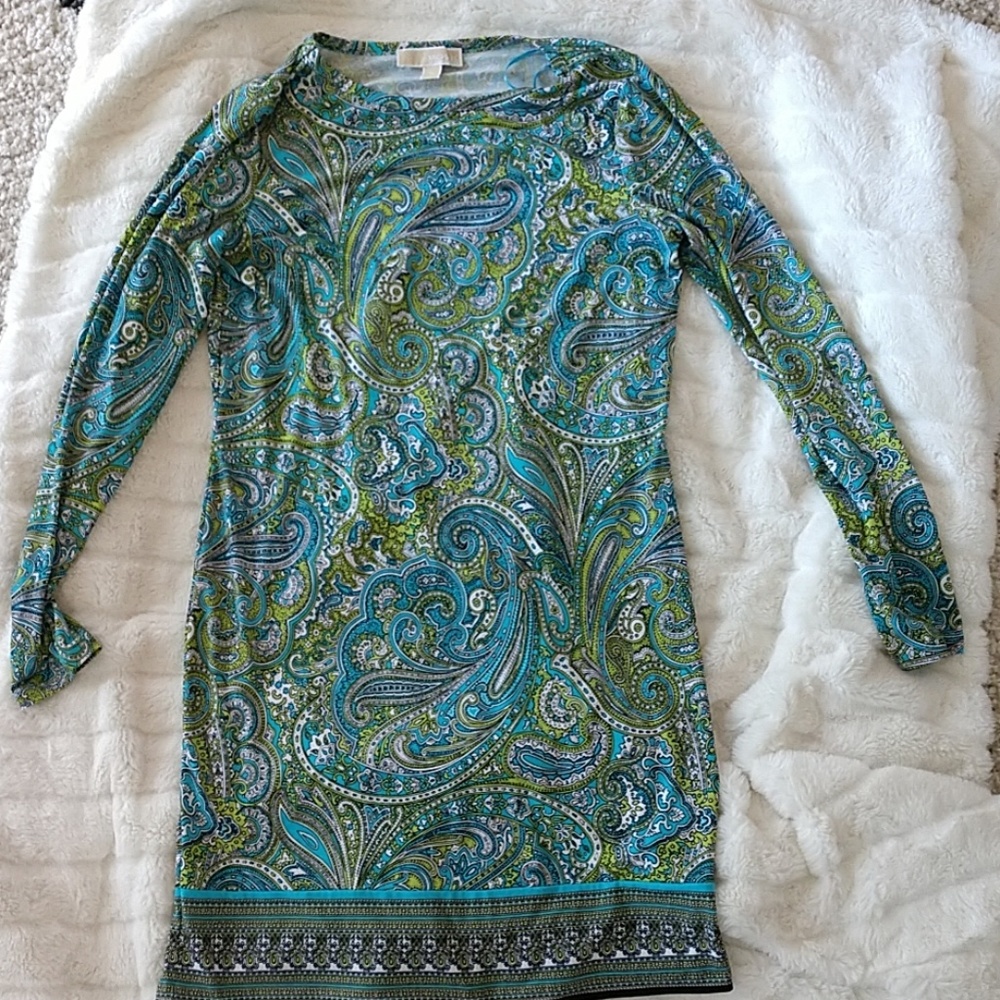 Paisley print dress